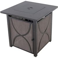 Palm Bay 40,000 BTU Tile-Top Gas Fire Pit Table with Burner Cover and Fire Glass