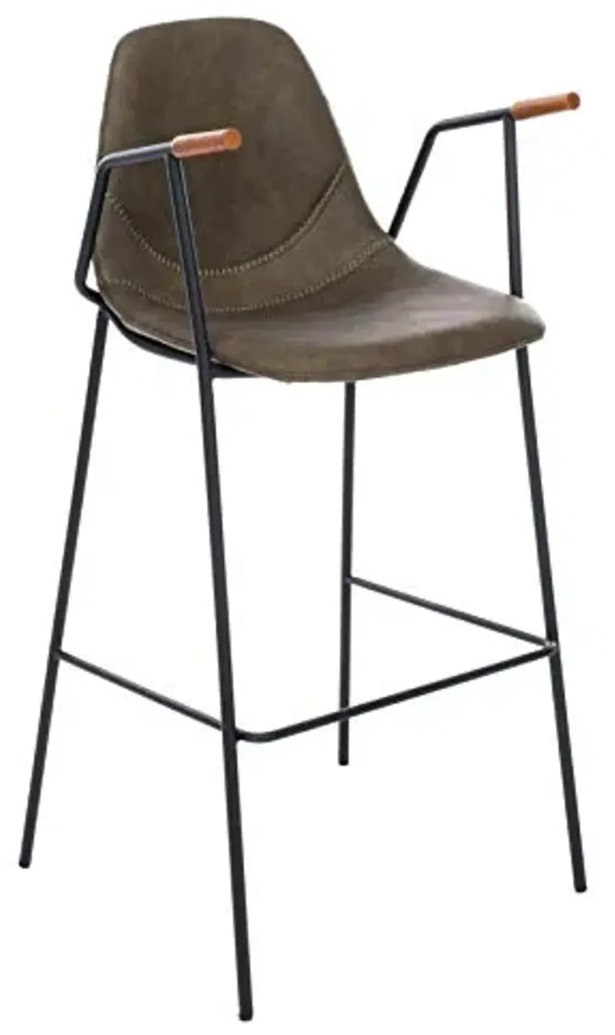 Safavieh Home Collection Tanner Mid-Century Olive Bar Stool