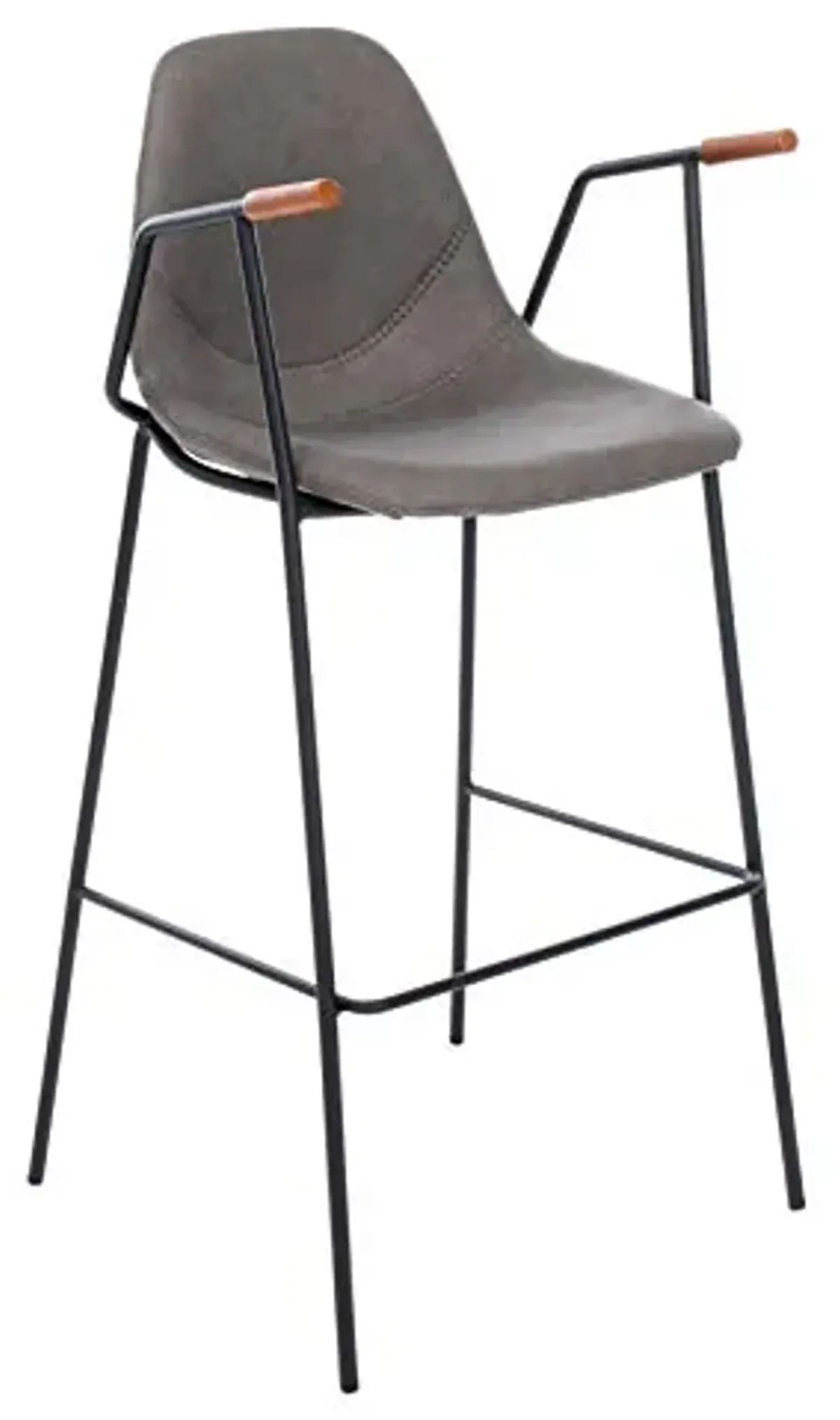 Safavieh Home Collection Tanner Mid-Century Ash Grey Bar Stool