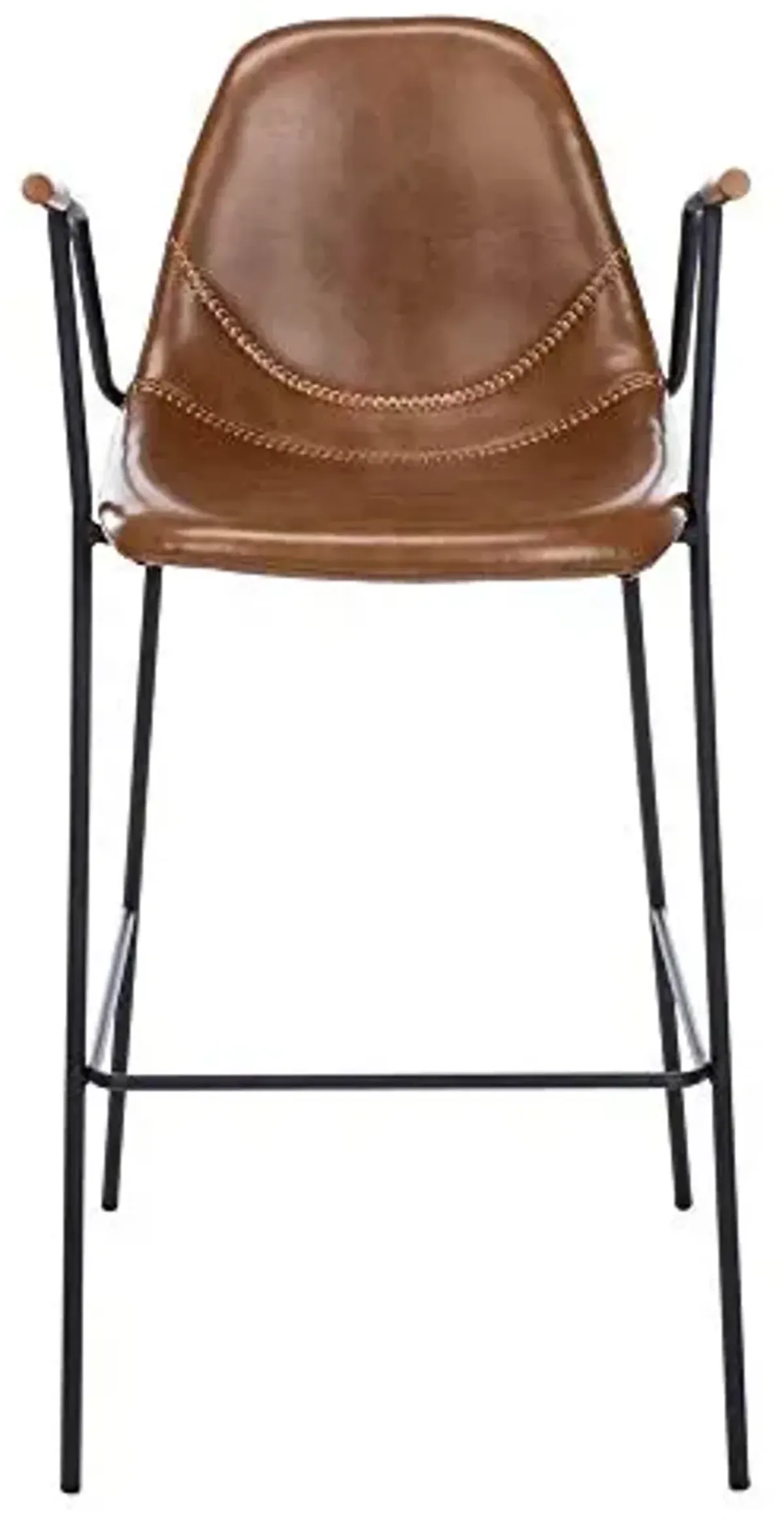 Safavieh Home Collection Tanner Mid-Century Cognac Bar Stool