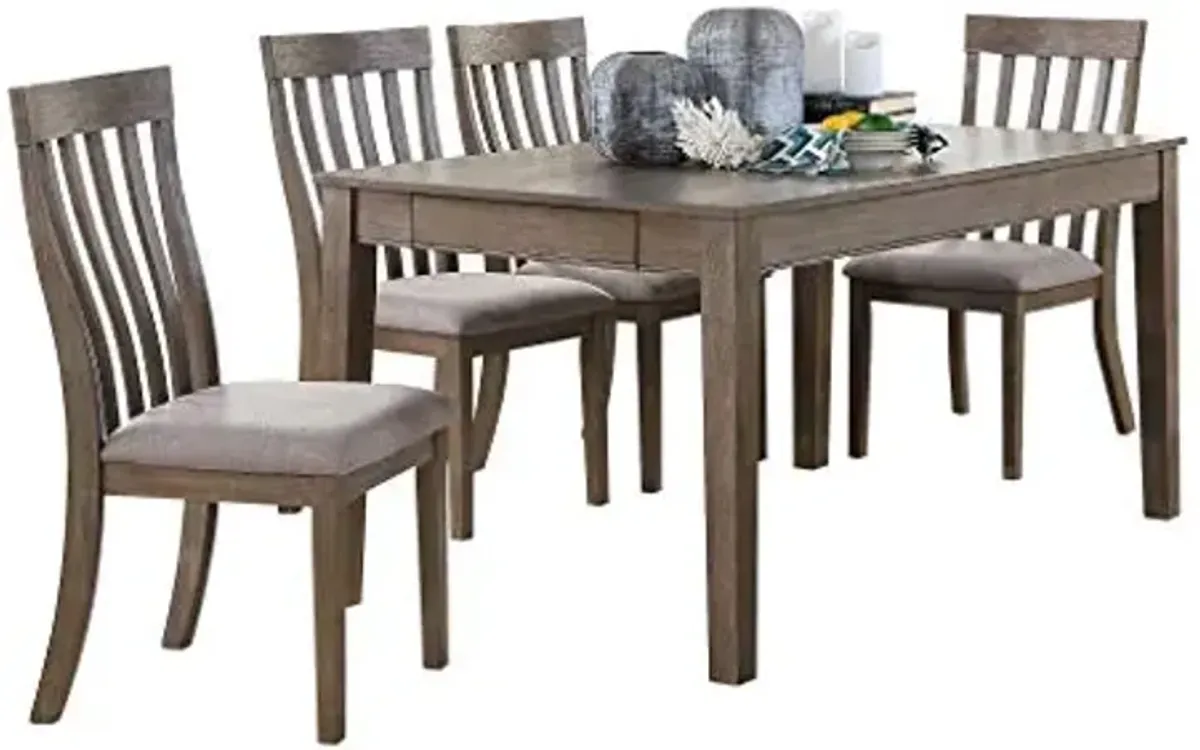 Homelegance 5-Piece Dining Set, Brown