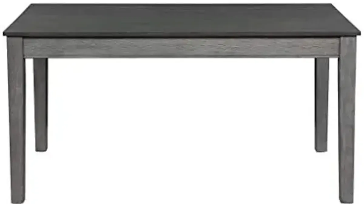 Homelegance Blair 60" Dining Table with Drawer, Grey