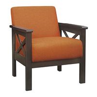 Lexicon Larue Fabric Accent Chair, Orange
