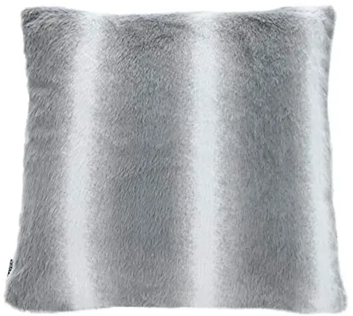 SAFAVIEH Mercia 20-inch Grey and White Stripe Faux Fur Decorative Throw Pillow