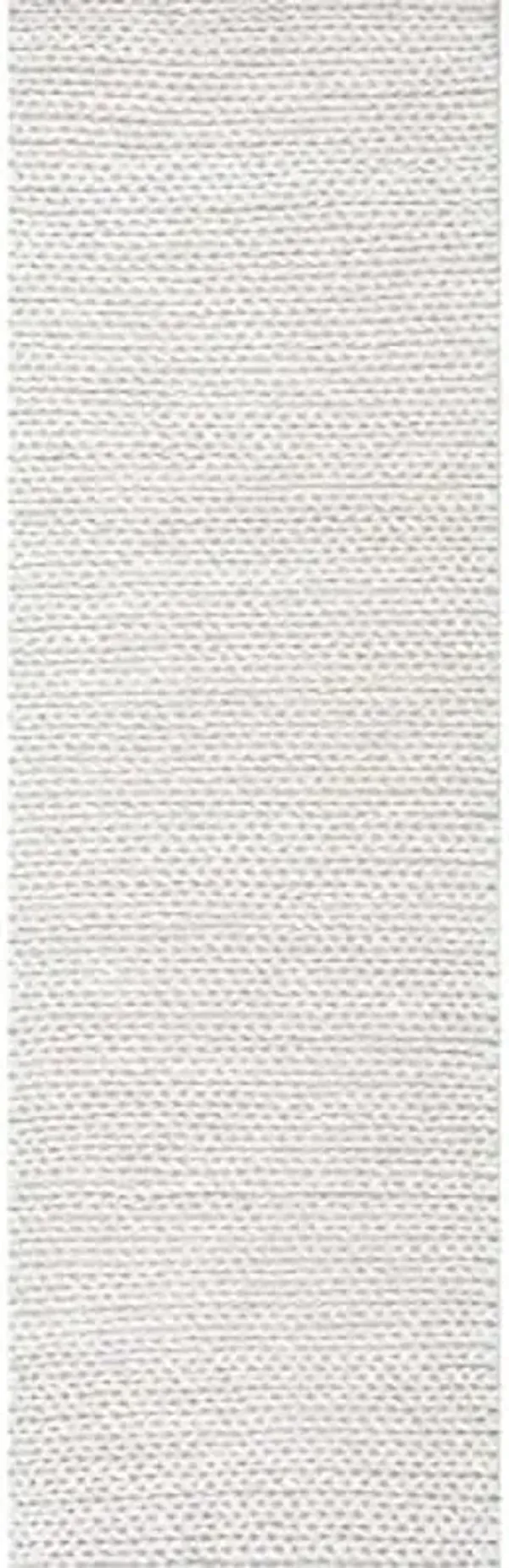 Nuloom Penelope Off-White/Ivory, 2'6" x 6', Hand-Braided, Wool & Cotton, Soft and Textured, High Traffic, Stain Resistant, Easy Clean, Durable Runner for Bedroom, Living Room, Dining, Entryway