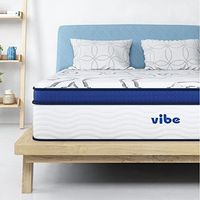 Vibe Quilted Gel Memory Foam and Innerspring Hybrid Pillow Top 12-Inch Mattress | CertiPUR-US Certified | Bed-in-a-Box Full