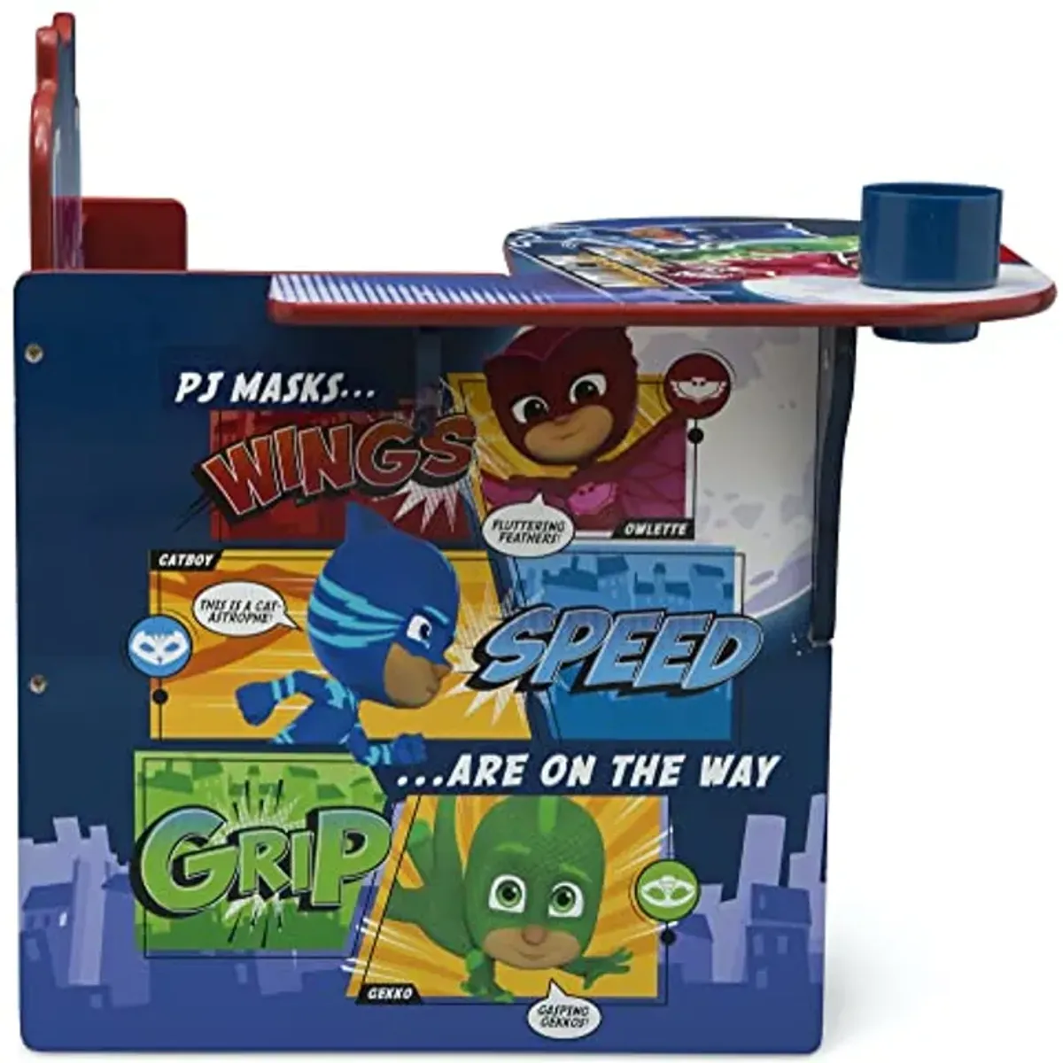 Delta Children Chair Desk with Storage Bin - Ideal for Arts & Crafts, Snack Time, Homeschooling, Homework & More - Greenguard Gold Certified, PJ Masks