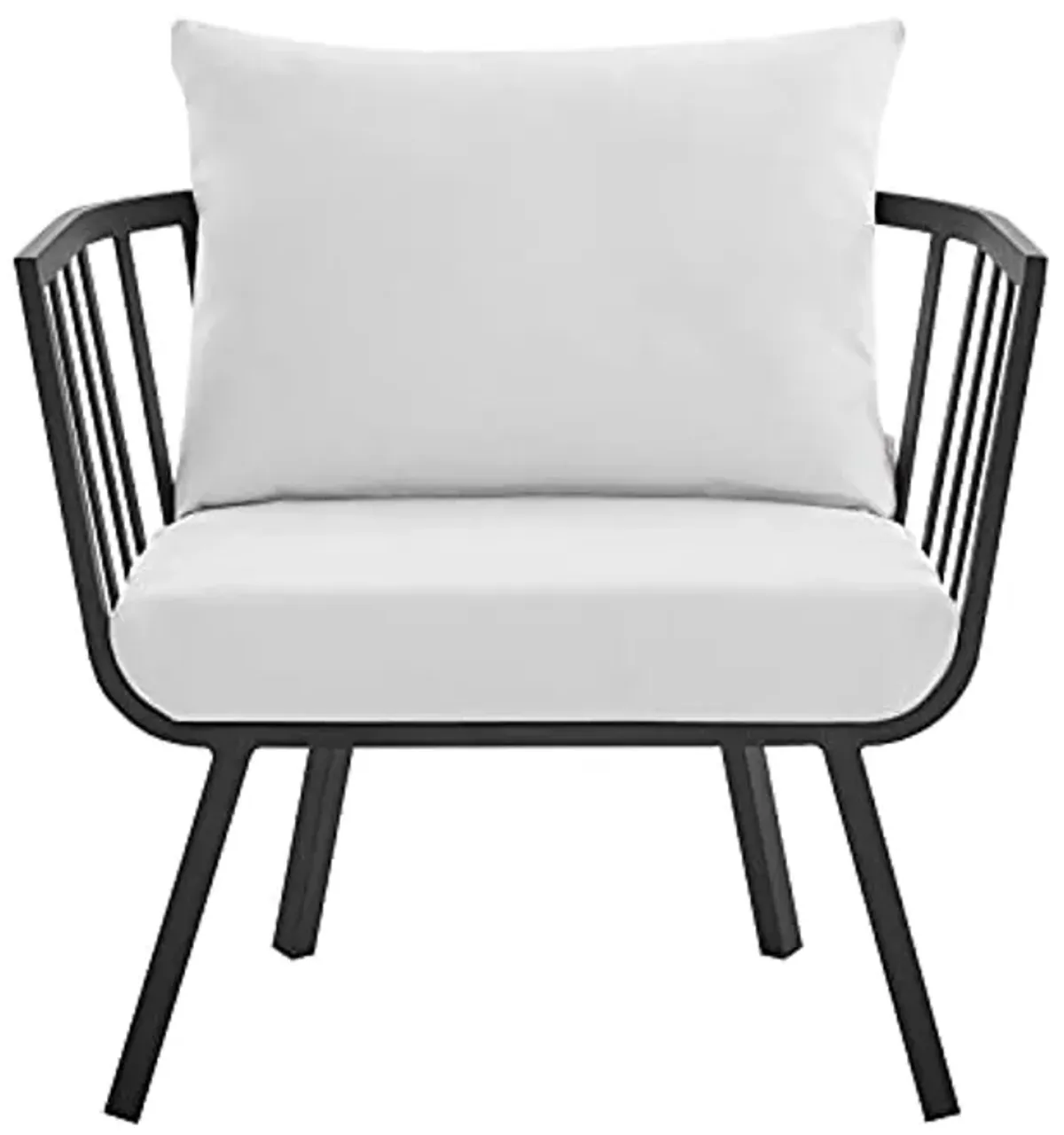 Modway Riverside Outdoor Furniture, Armchair, Gray White