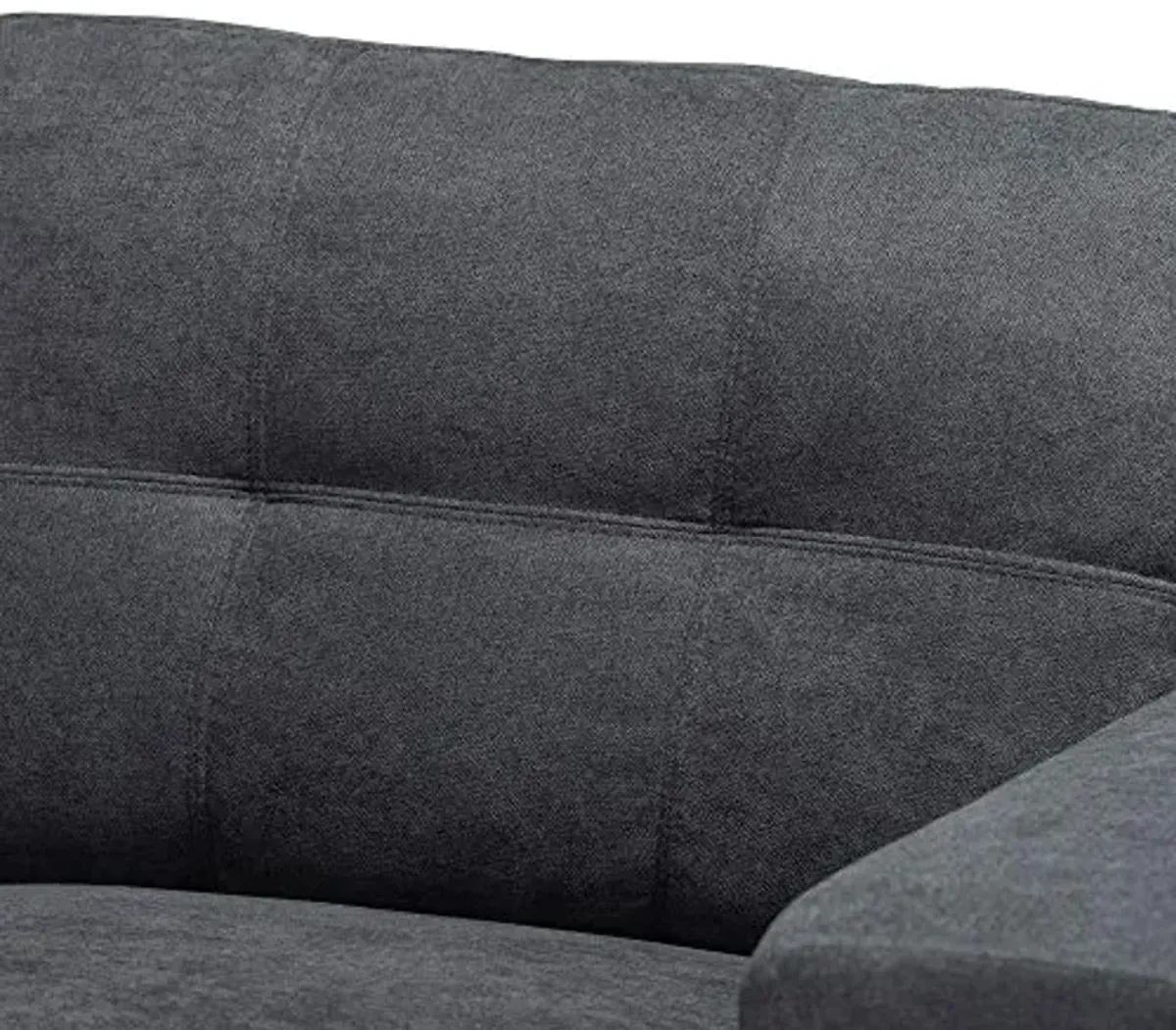 Baxton Studio Sectional, Dark Grey
