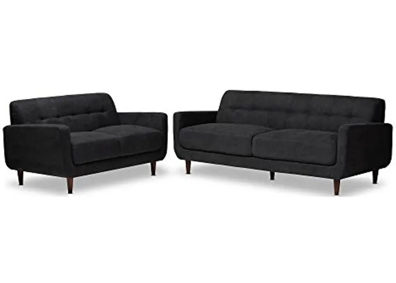 Baxton Studio Sofas, Dark Grey