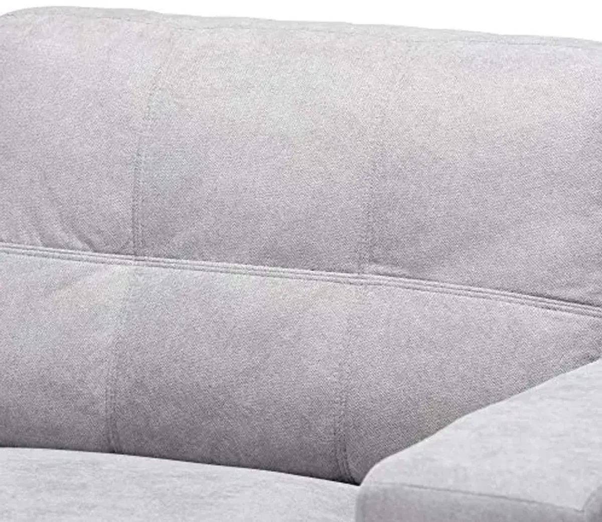 Baxton Studio Sectional, Light Grey