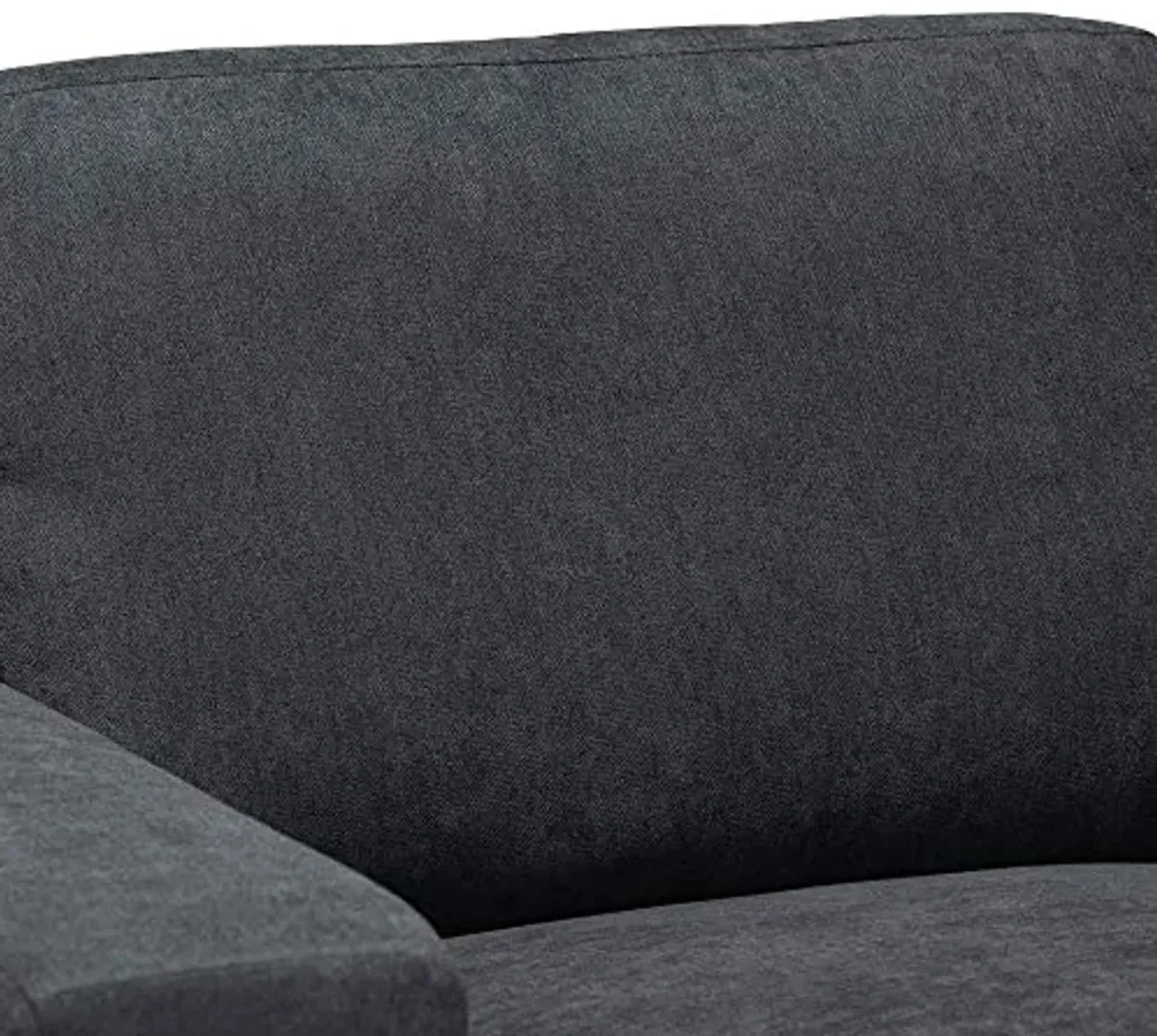 Baxton Studio Sectional, Dark Grey