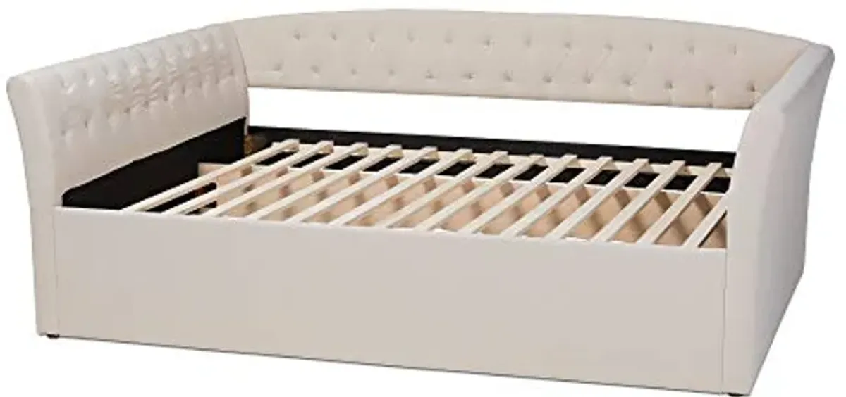 Baxton Studio Daybed, Queen, Beige