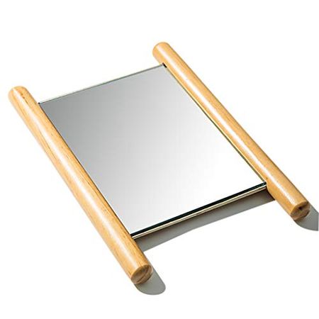 Makeup Mirror Wooden High-Definition Large Single-Sided Desktop Folding Makeup Mirror Tabletop Vanity Mirror Makeup Mirror