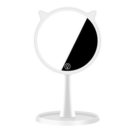 Makeup Mirror with Lighted Vanity Dressing Table Mirror with Touch Dimmable Memory Function and 10X Magnification Mirror USB Charging