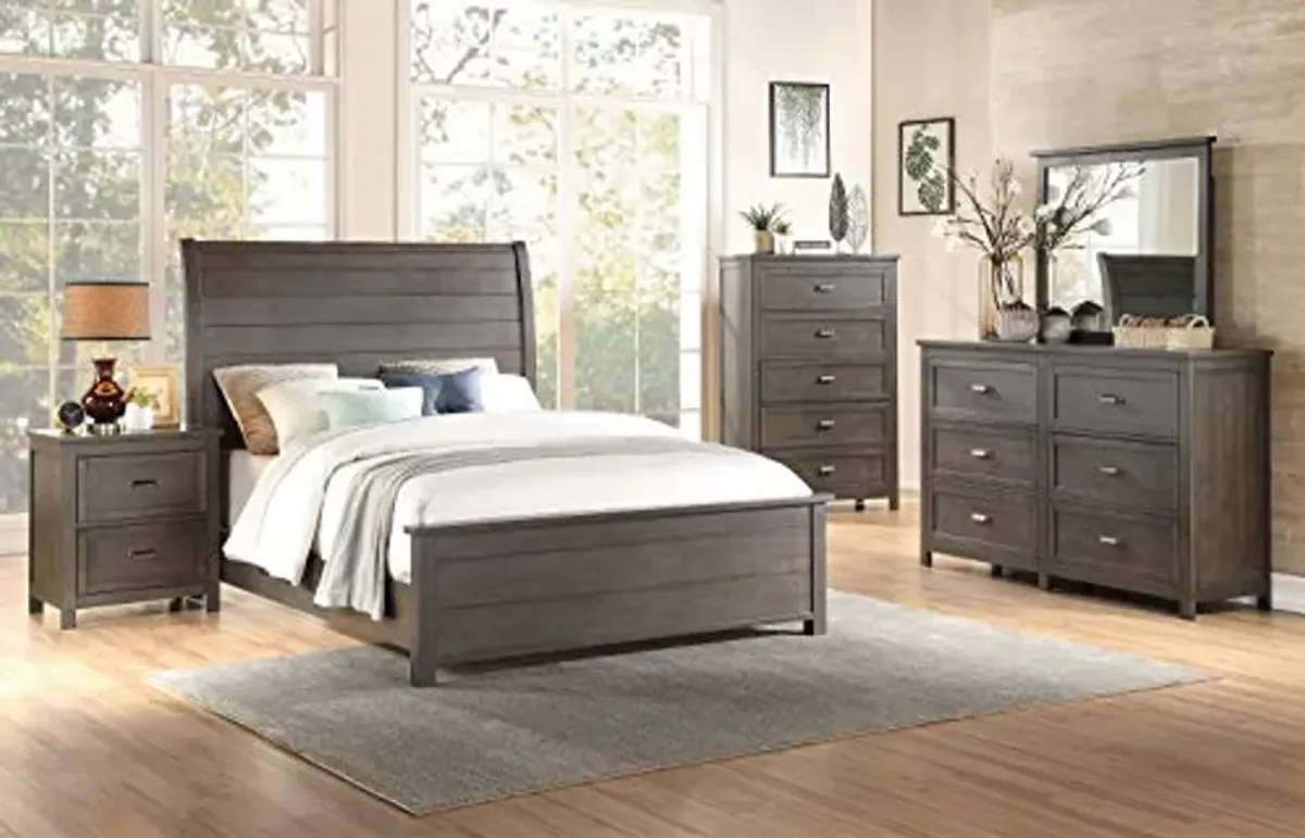 Lexicon Navan Sleigh Bed, Queen, Cherry