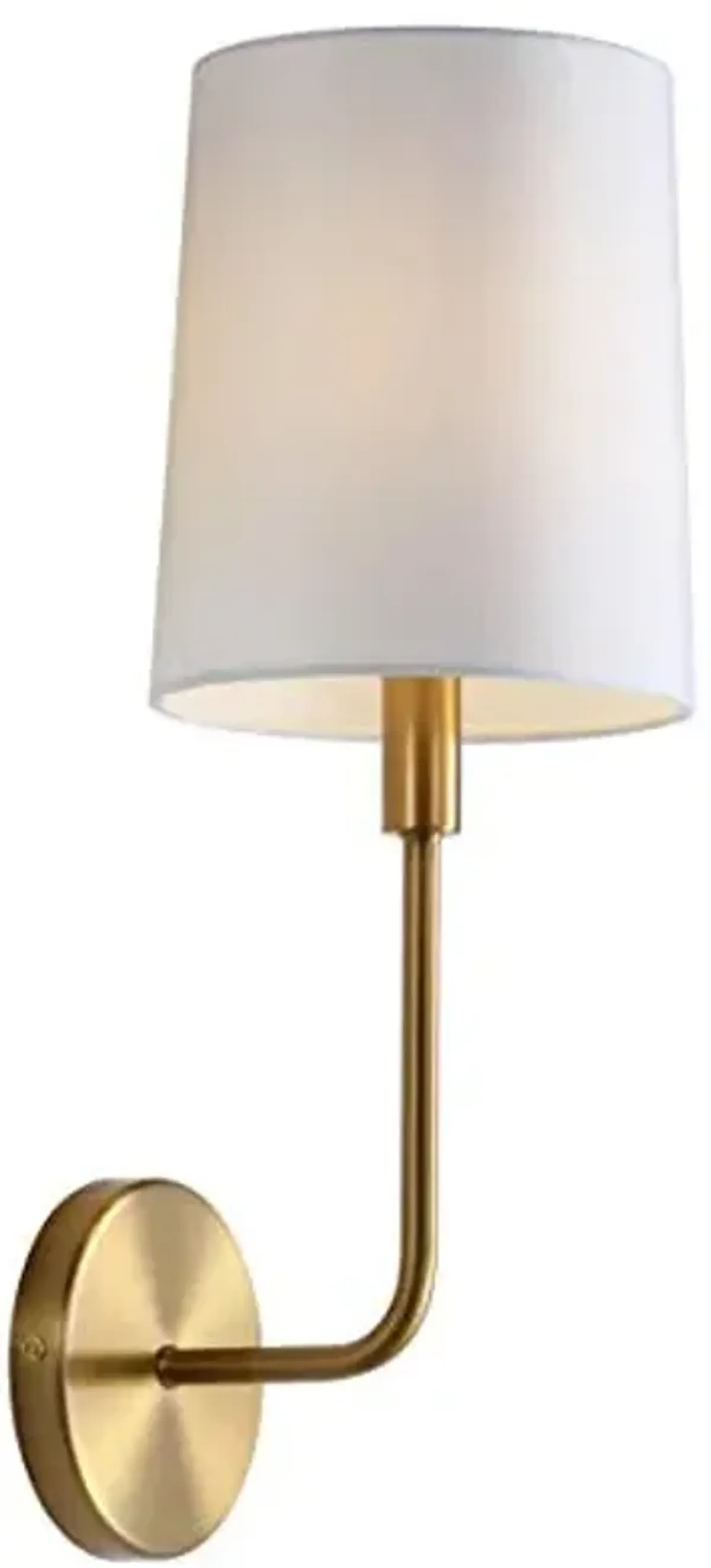 SAFAVIEH SCN4014A Lighting Jaxson Brass Gold Wall (LED Bulb Included) Sconce