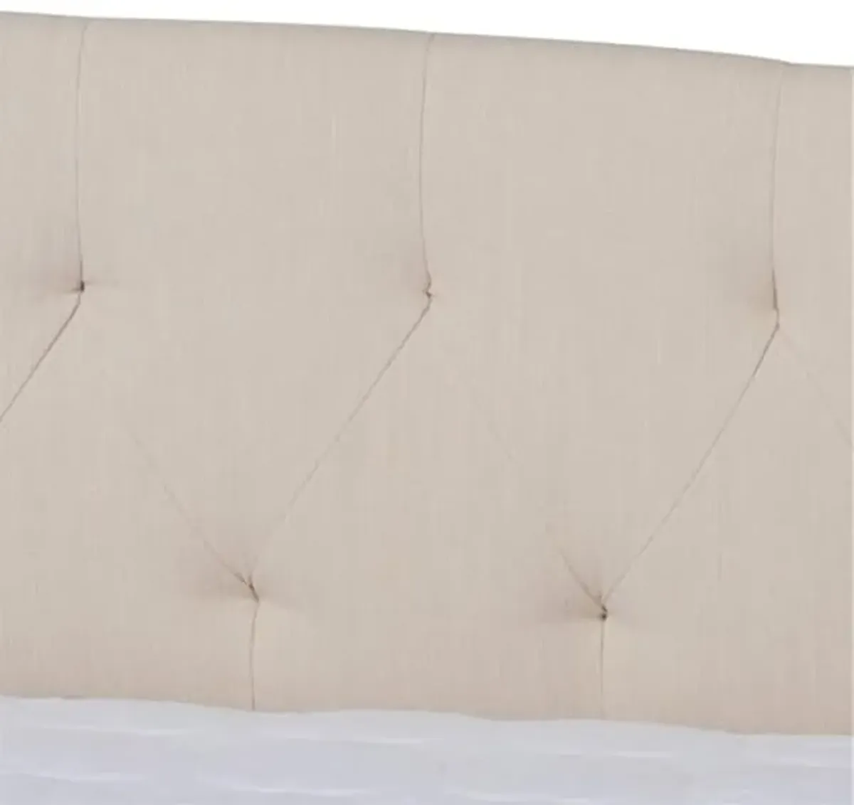 Baxton Studio Delora Modern and Contemporary Beige Fabric Upholstered Queen Size Daybed with Roll-Out Trundle Bed