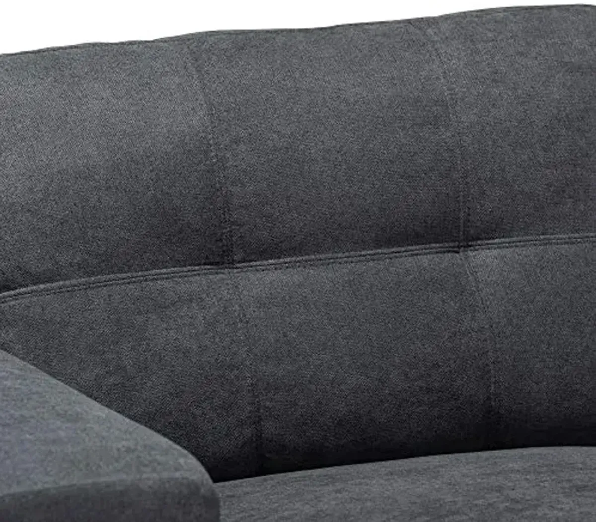 Baxton Studio Sectional, Dark Grey
