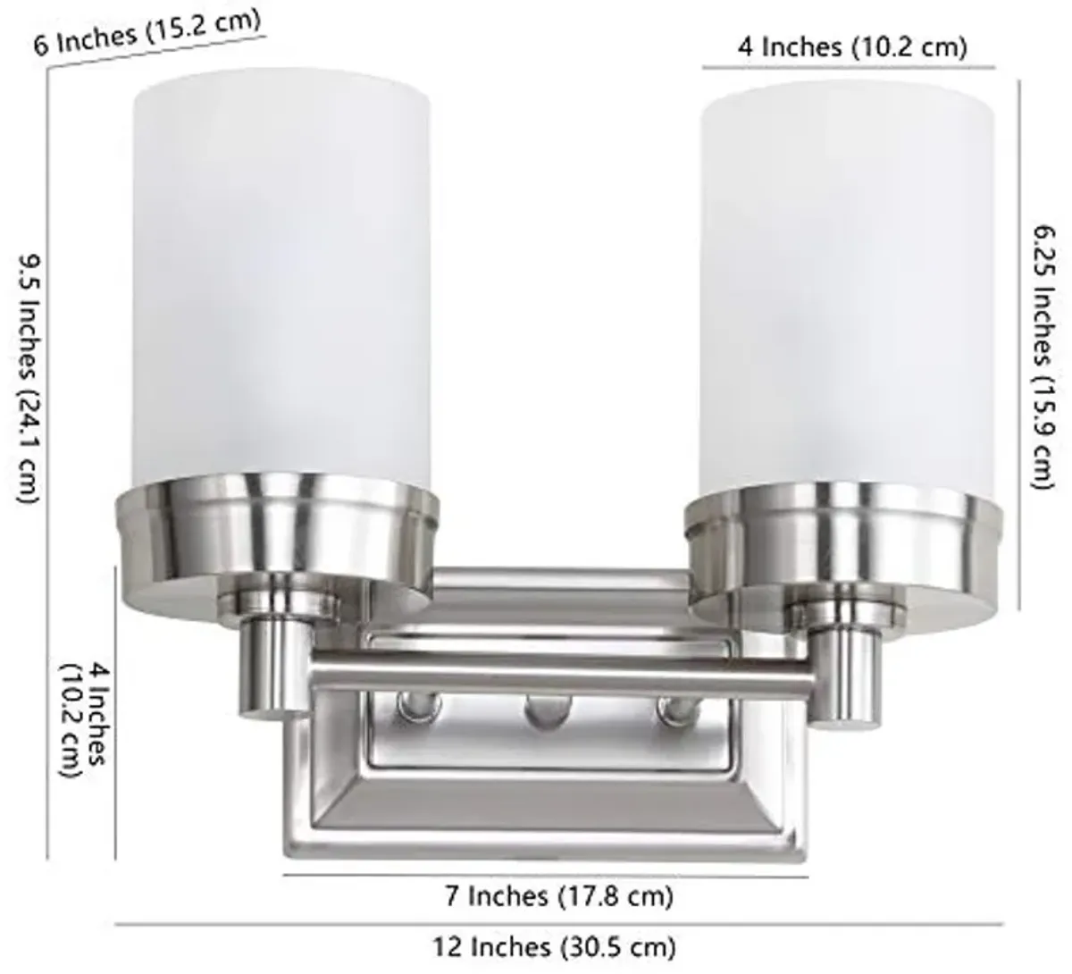 SAFAVIEH SCN4047A Lighting Kelvin Nickel Bathroom (LED Bulb Included) Sconce