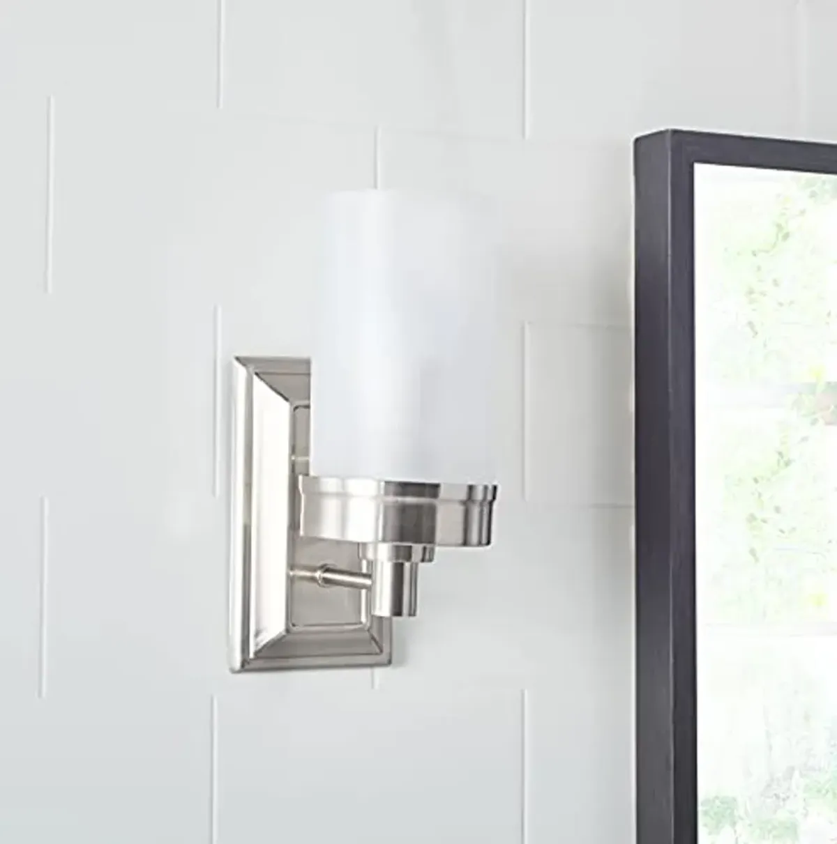 SAFAVIEH SCN4047A Lighting Kelvin Nickel Bathroom (LED Bulb Included) Sconce