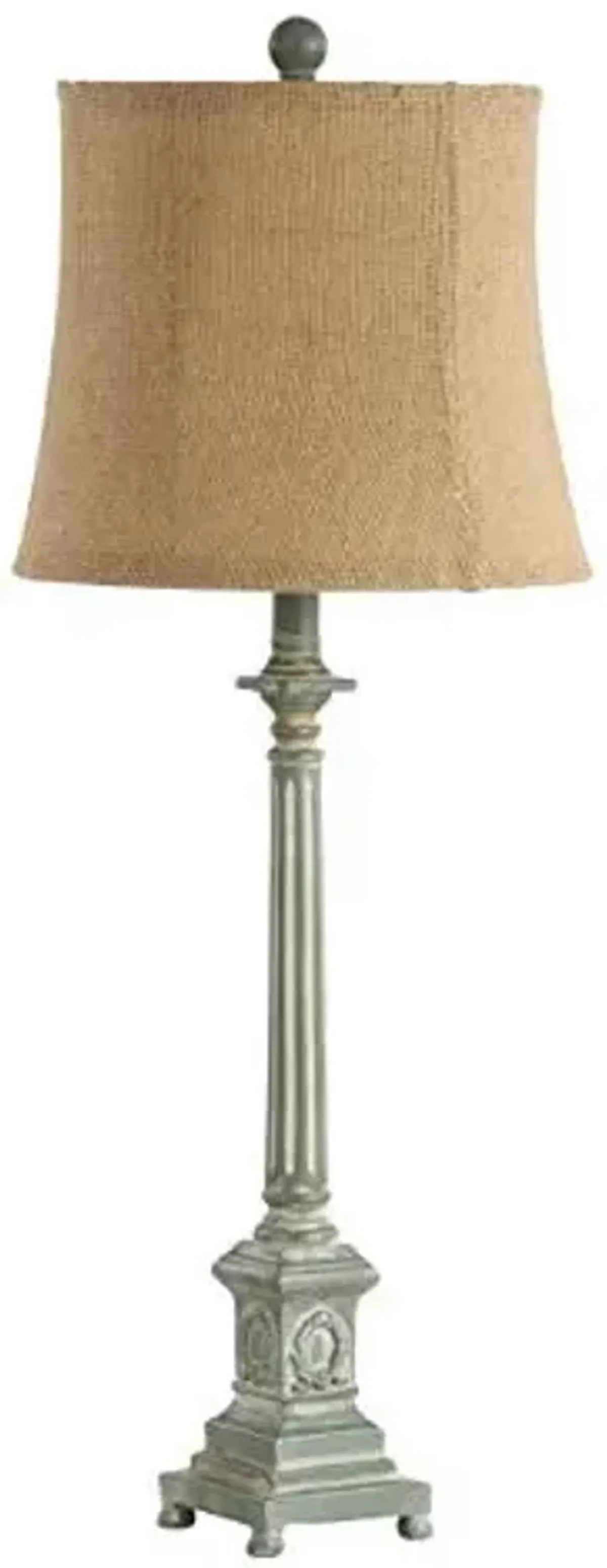 SAFAVIEH Lighting Collection Collin Traditional Rustic Farmhouse Antique Blue/ Brown Shade 32-inch Bedroom Living Room Home Office Desk Nightstand Table Lamp (LED Bulb Included)