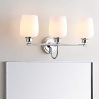 Safavieh SCN4052A Lengston Chrome 2-Light Bathroom (LED Bulbs Included) Sconce