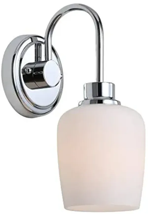 SAFAVIEH SCN4050A Lighting Casen Chrome Bathroom (LED Bulb Included) Sconce