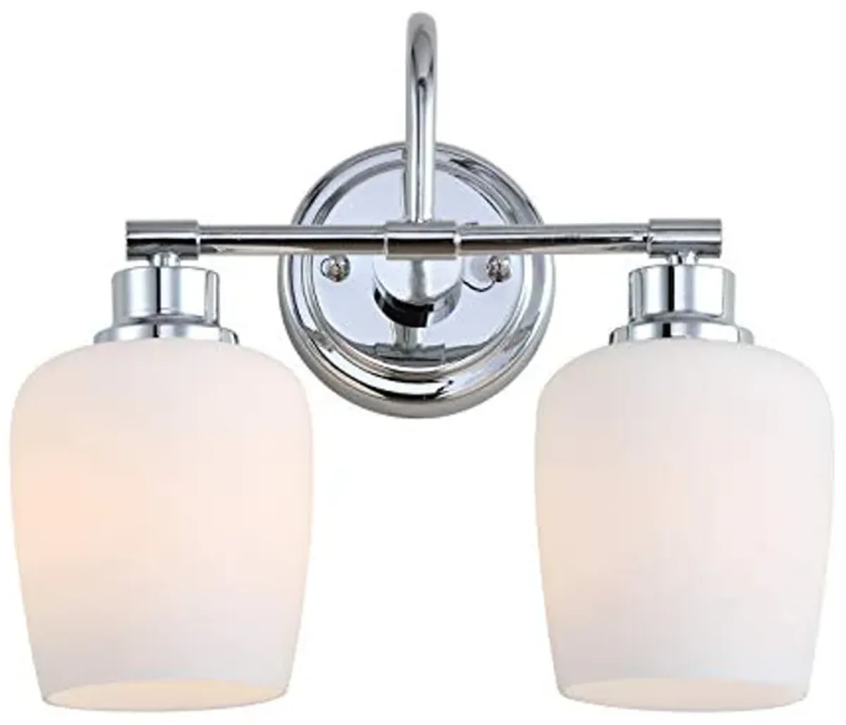 SAFAVIEH SCN4051A Rayden Chrome 2-Light Bathroom (LED Bulbs Included) Sconce