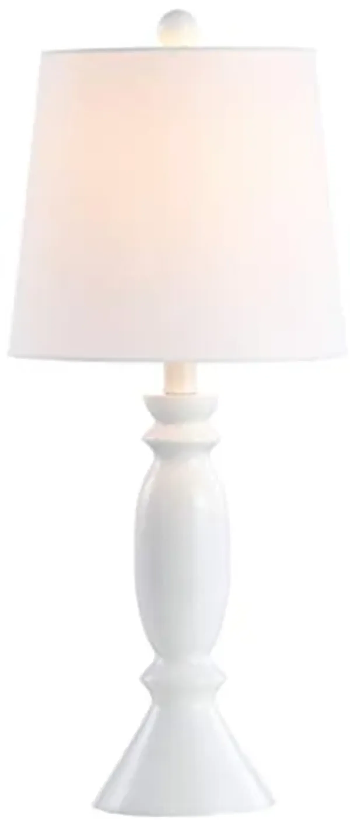 SAFAVIEH Lighting Collection Kian Modern Contemporary Farmhouse White 24-inch Bedroom Living Room Home Office Desk Nightstand Table Lamp (LED Bulb Included)