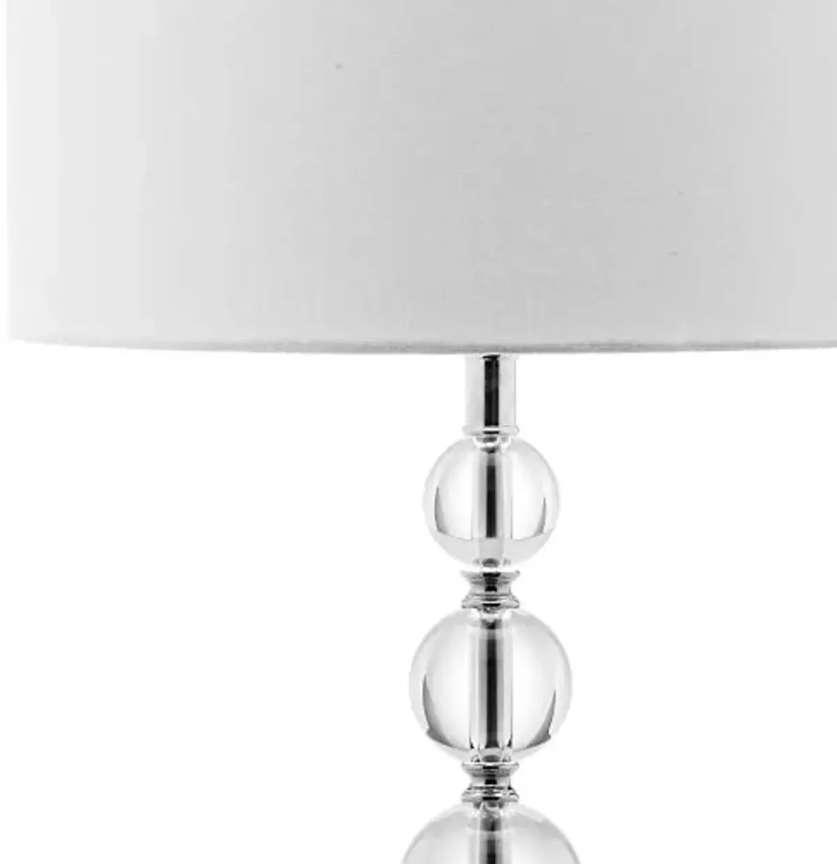 SAFAVIEH Lighting Collection Liam Stacked Crystal Ball 29-inch Bedroom Living Room Home Office Desk Nightstand Table Lamp (LED Bulbs Included)