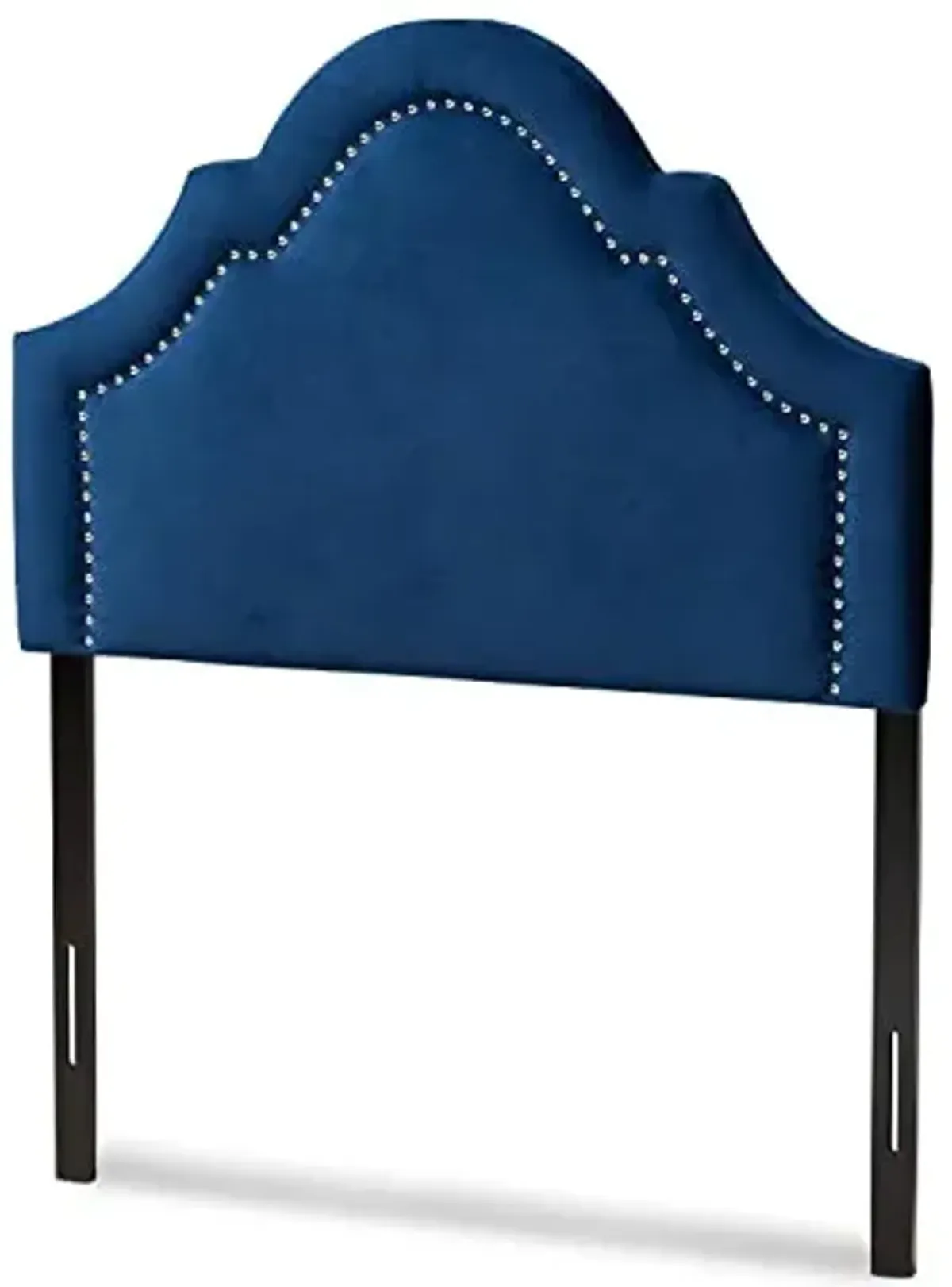 Baxton Studio Rita Modern and Contemporary Navy Blue Velvet Fabric Upholstered Twin Size Headboard