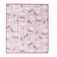 Heritage Club Children’s 40x50 Pink Unicorn 3 Pounds Warming and Cooling Microfiber Minky Weighted Blanket