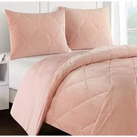 Heritage Club Kids and Teen Solid Cloud Fill Comforter Alternative Microfiber – Ultra Soft – Hypoallergenic – All Season Breathable 3 Piece Set, Queen, Pink