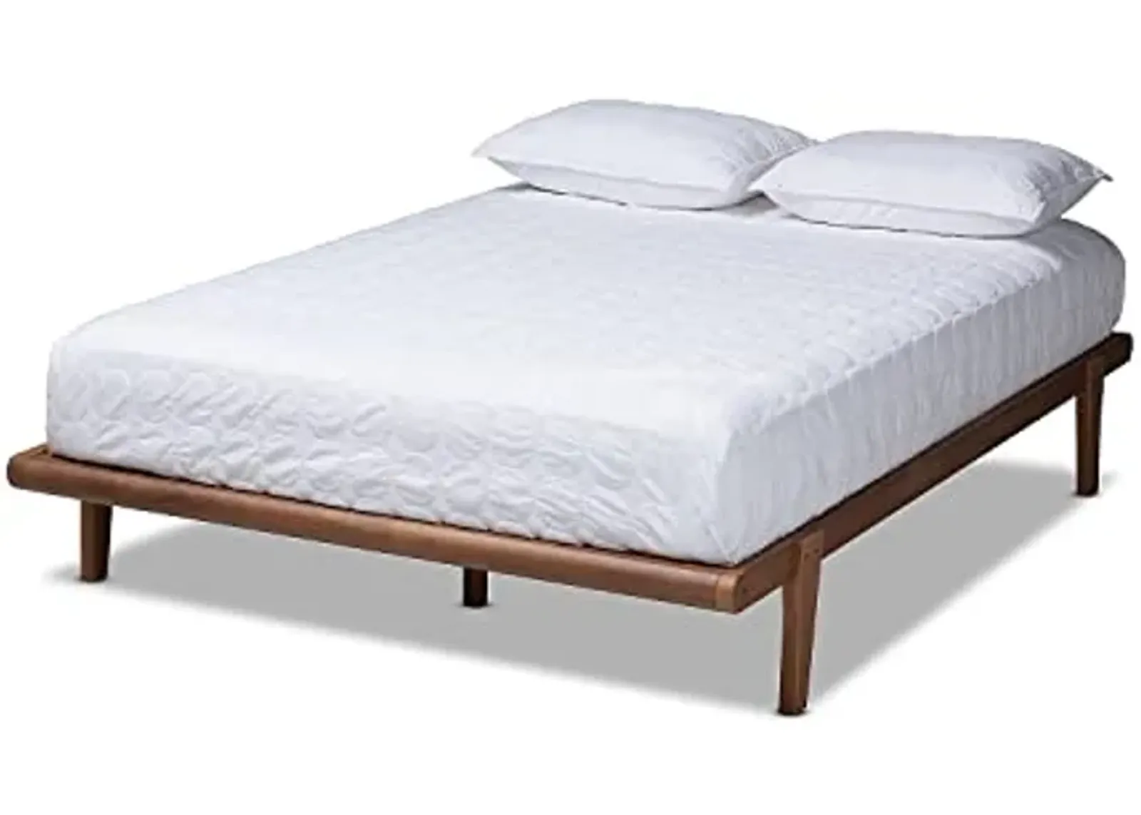 Baxton Studio Kaia Platform Bed Frame, Queen, Ash Walnut (156-9475-HiT)