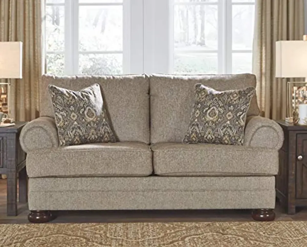 Signature Design by Ashley Kananwood New Traditional Loveseat, Light Brown