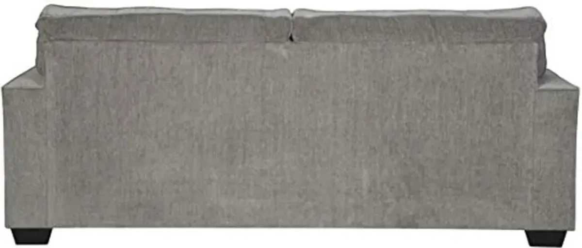 Signature Design by Ashley Altari Modern Queen Sofa Sleeper with 2 Accent Pillows, Light Gray