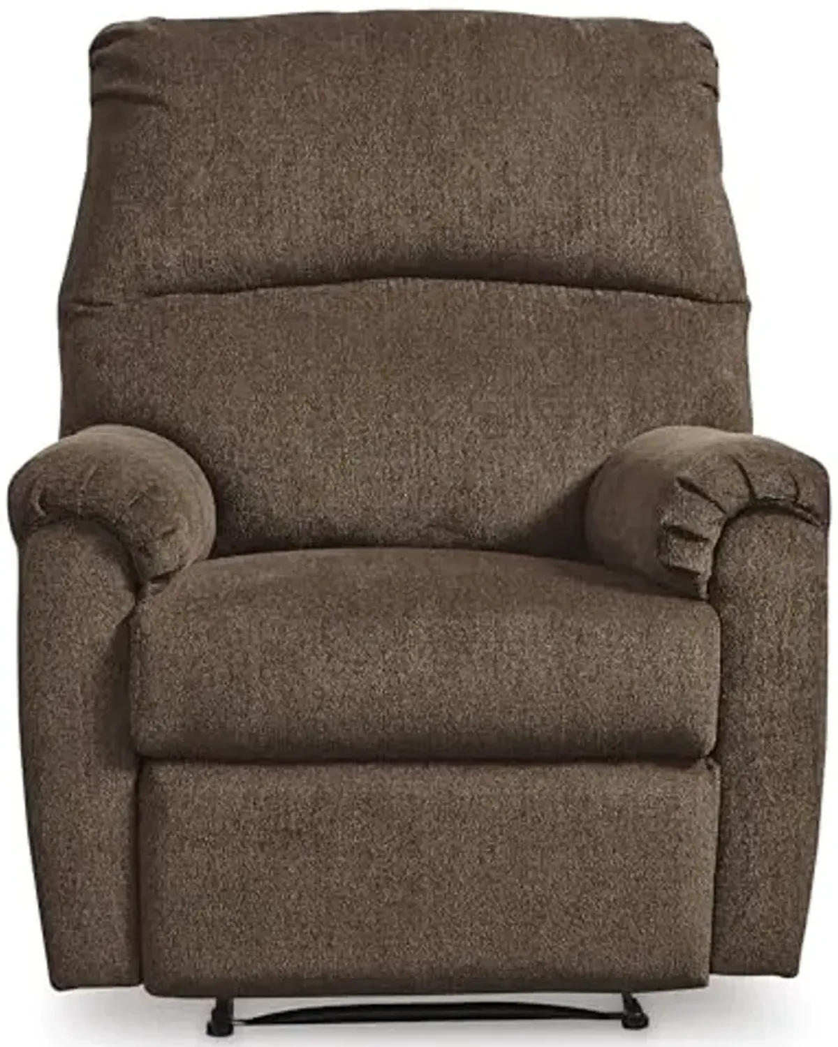 Signature Design by Ashley Nerviano Traditional Zero Wall Recliner, Gray