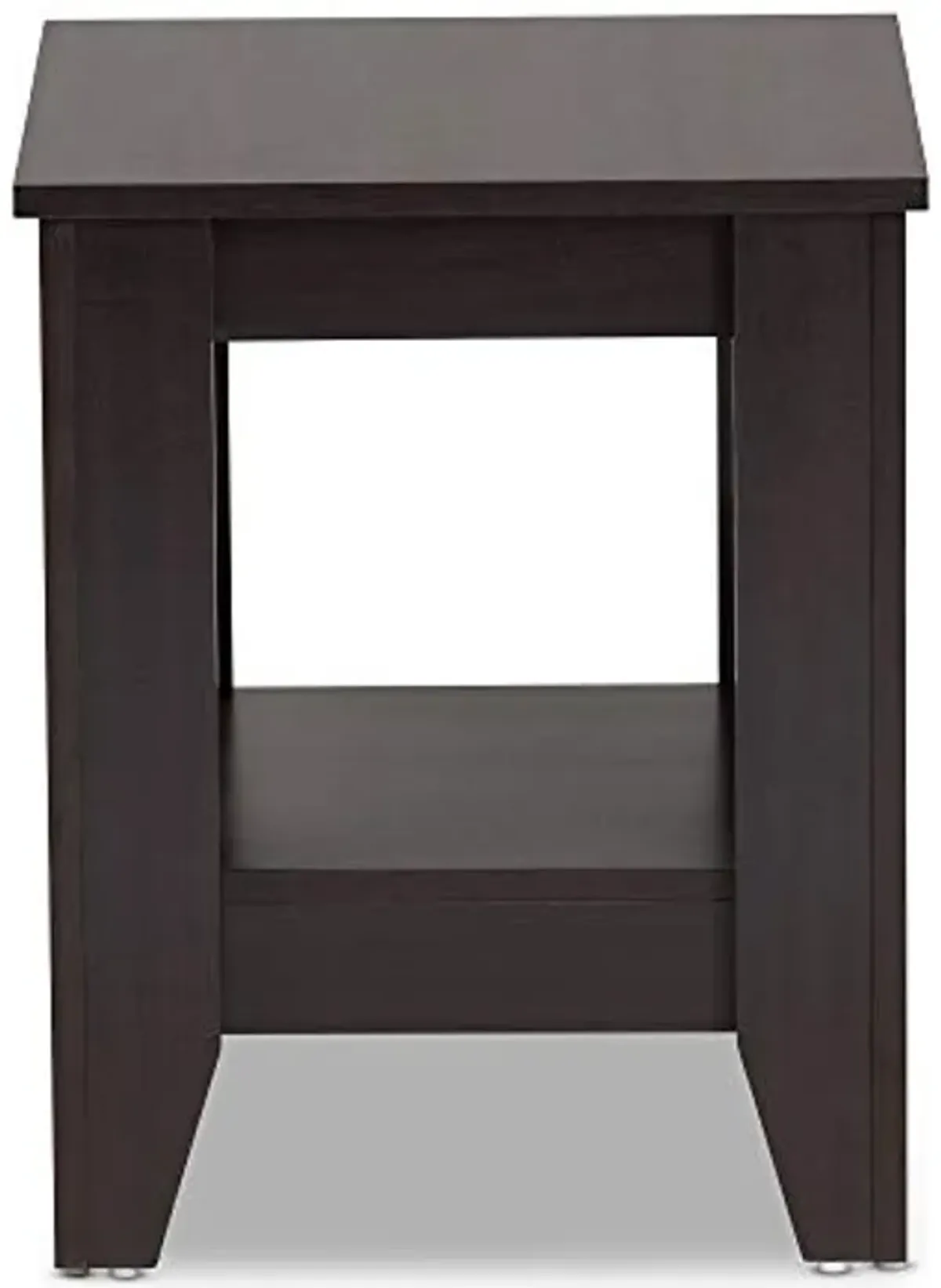 Baxton Studio End Tables, One Size, Dark Brown