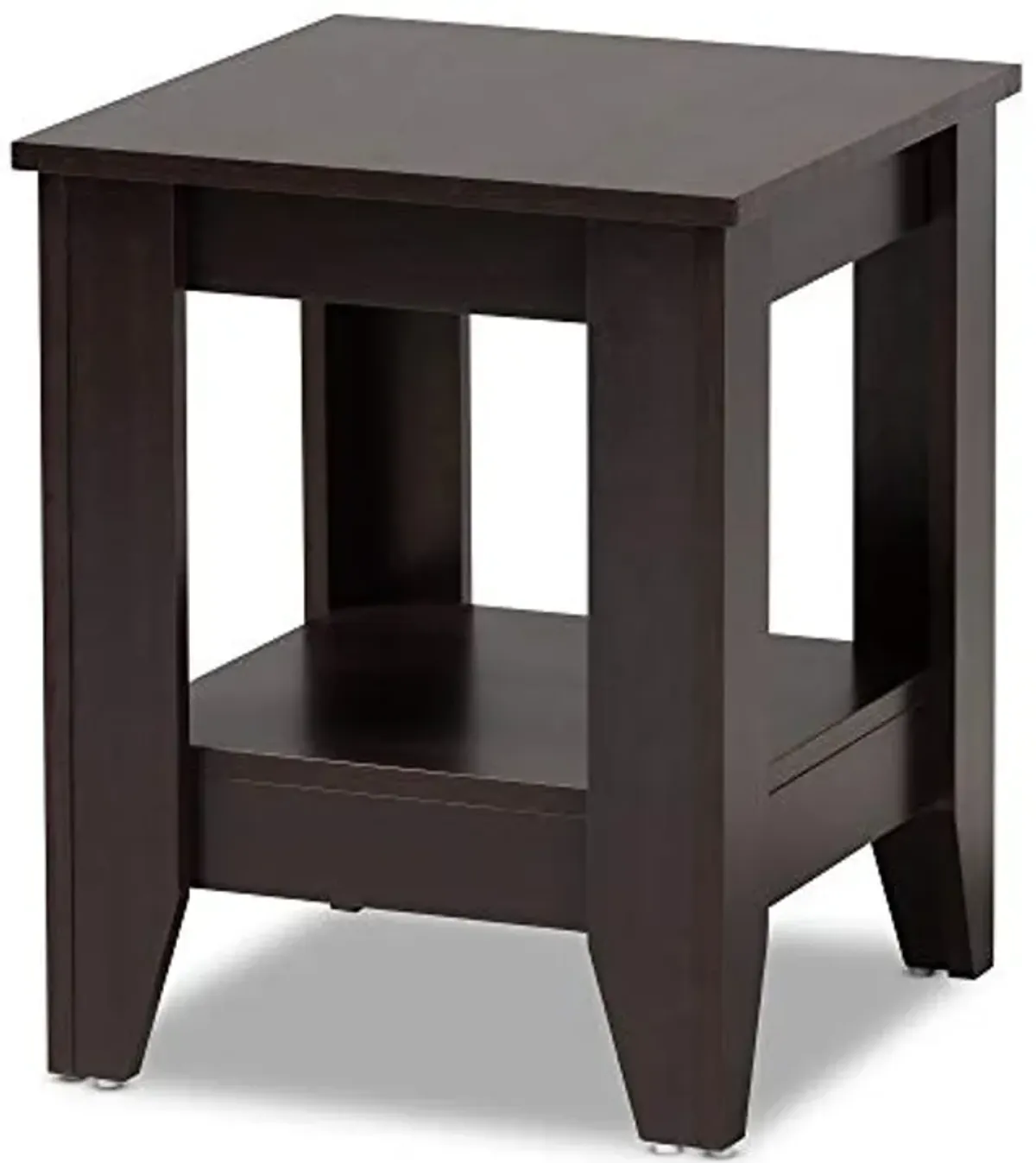 Baxton Studio End Tables, One Size, Dark Brown