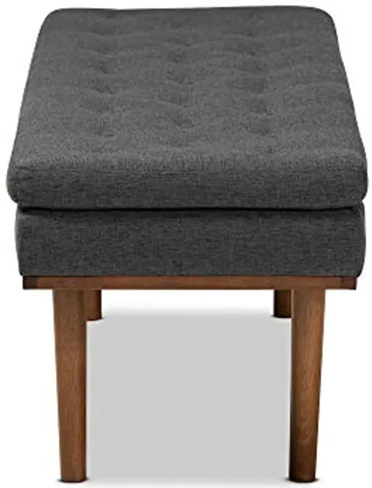 Baxton Studio Benches, One Size, Dark Grey/Walnut