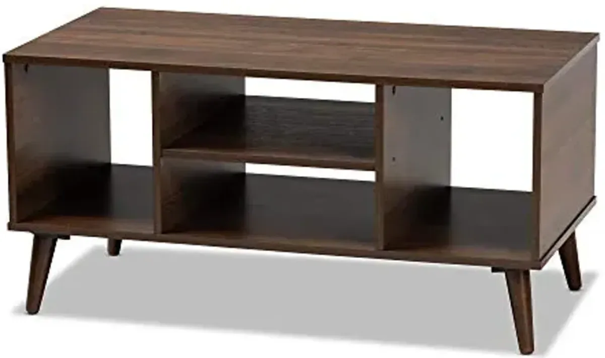 Baxton Studio Coffee Tables, One Size, Walnut