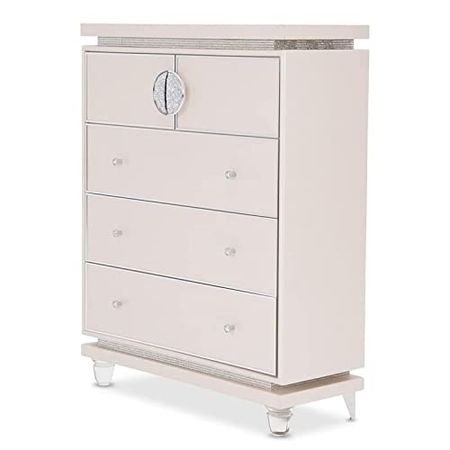 Michael Amini Glimmering Heights Drawer Chest, Ivory