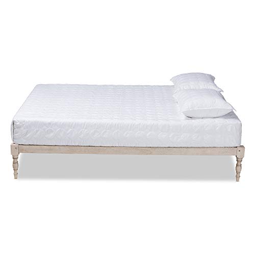 Baxton Studio Platform, Double, Antique White