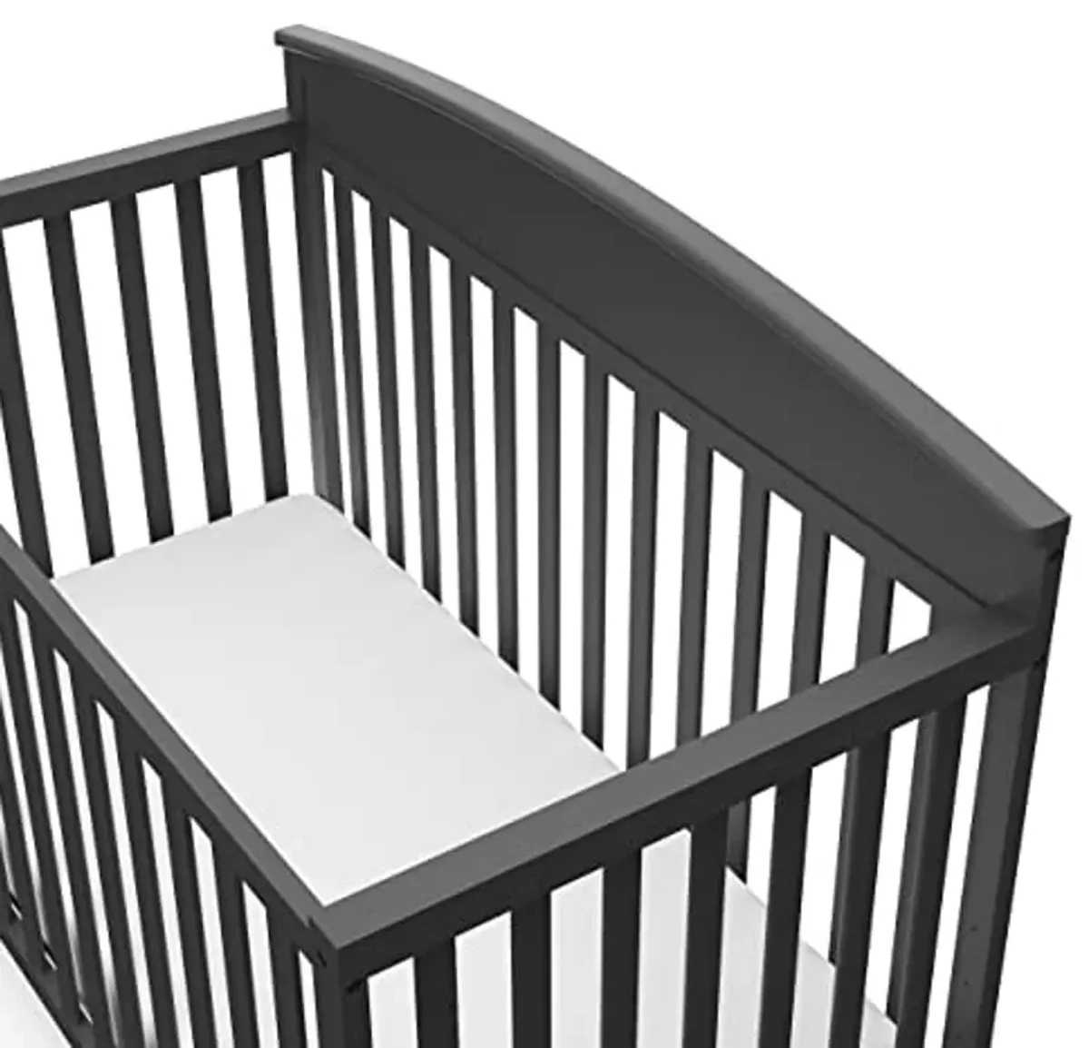 Graco Benton 5-in-1 Convertible Crib (Gray) – GREENGUARD Gold Certified, Converts from Baby Crib to Toddler Bed, Daybed and Full-Size Bed, Fits Standard Full-Size Crib Mattress