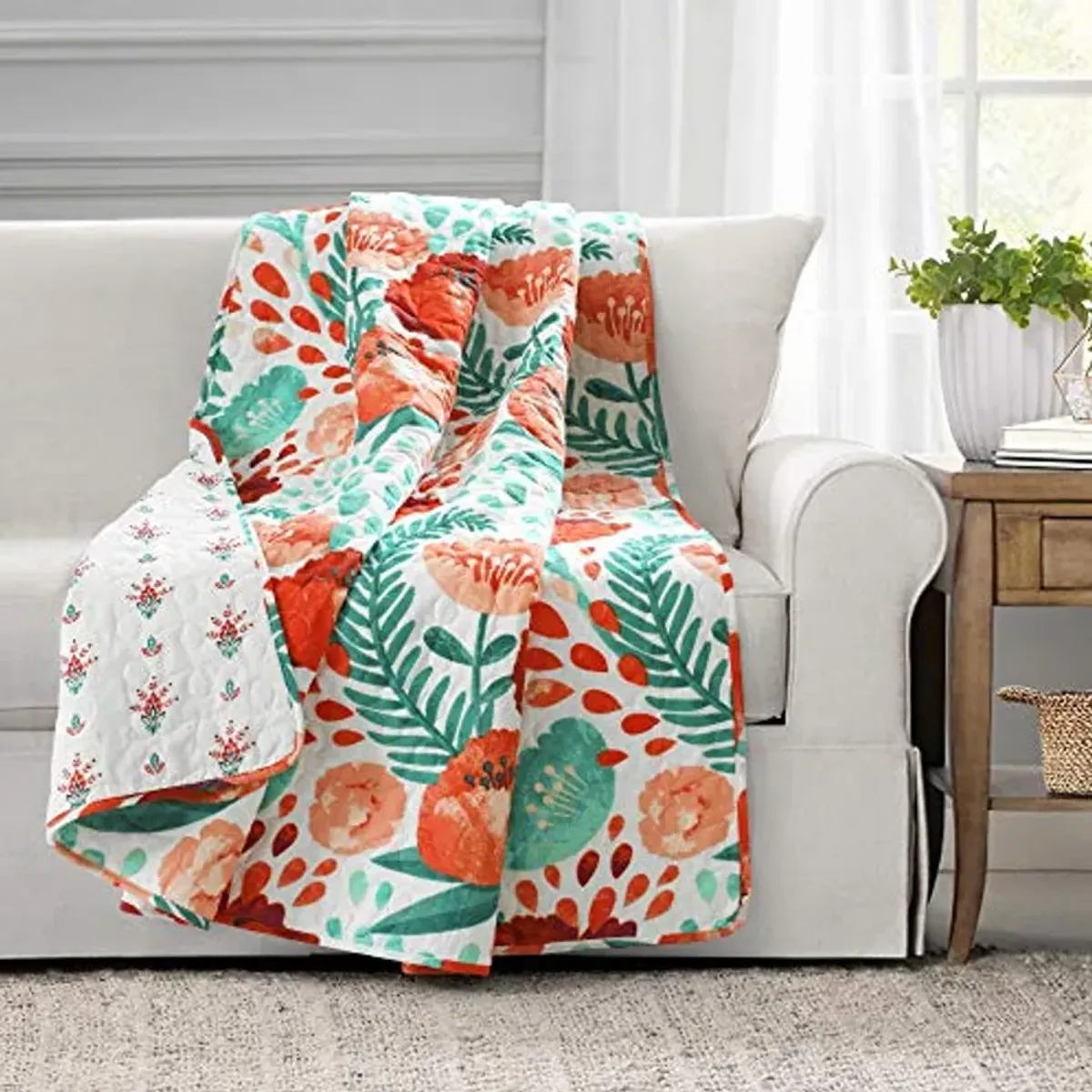 Lush Decor Poppy Garden Throw Blanket, 50" x 60", Multi