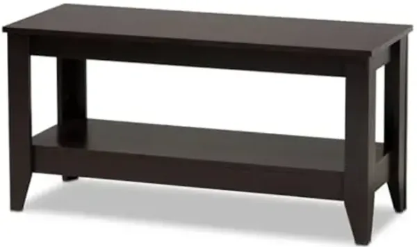 Baxton Studio Elada Modern and Contemporary Wenge Finished Wood Coffee Table