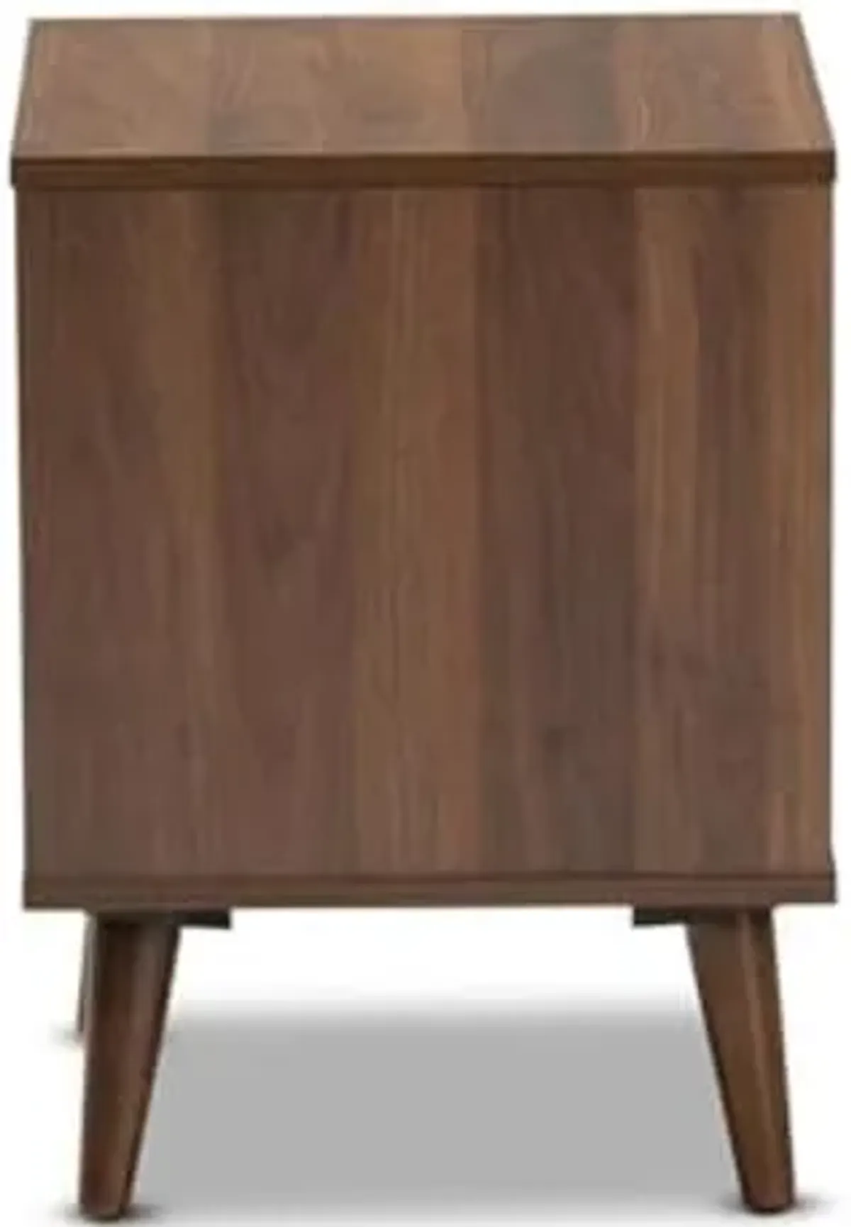 Baxton Studio Sami Mid-Century Modern Walnut Finished Wood End Table