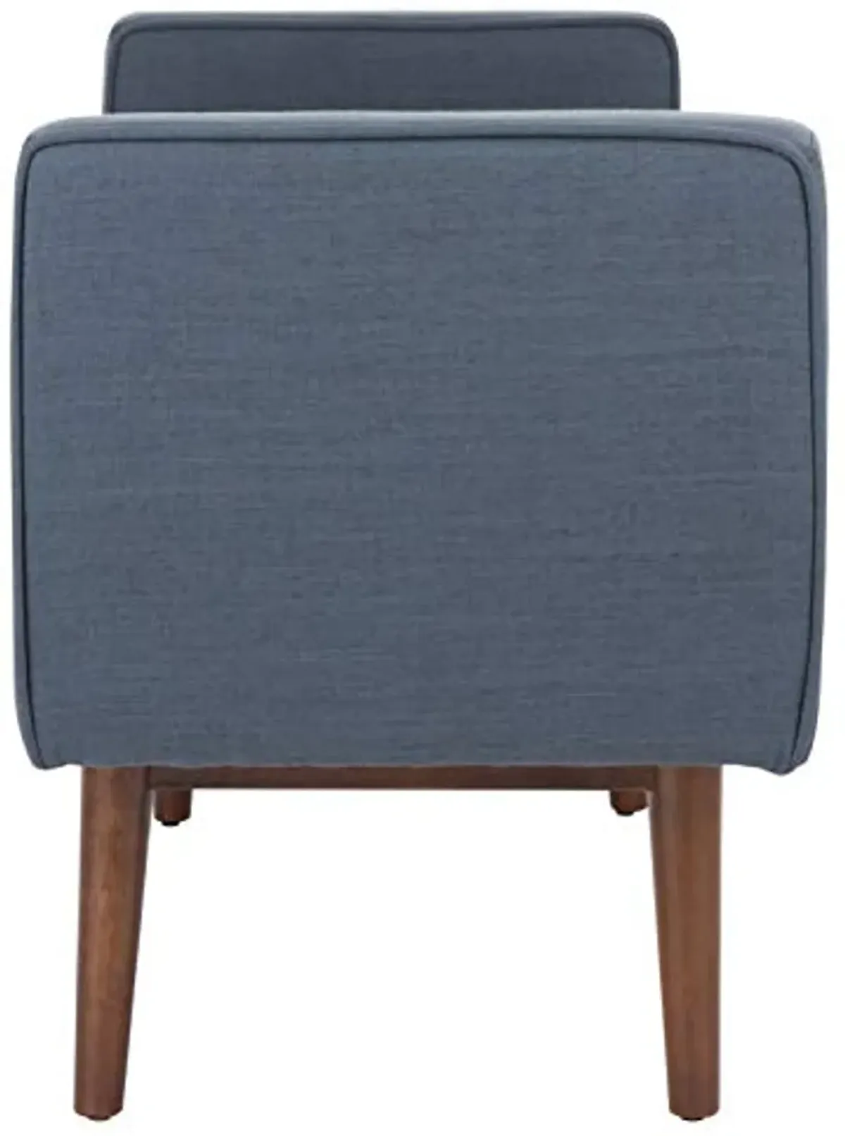 Safavieh Home Henri 49-inch Mid-Century Navy and Walnut Bench