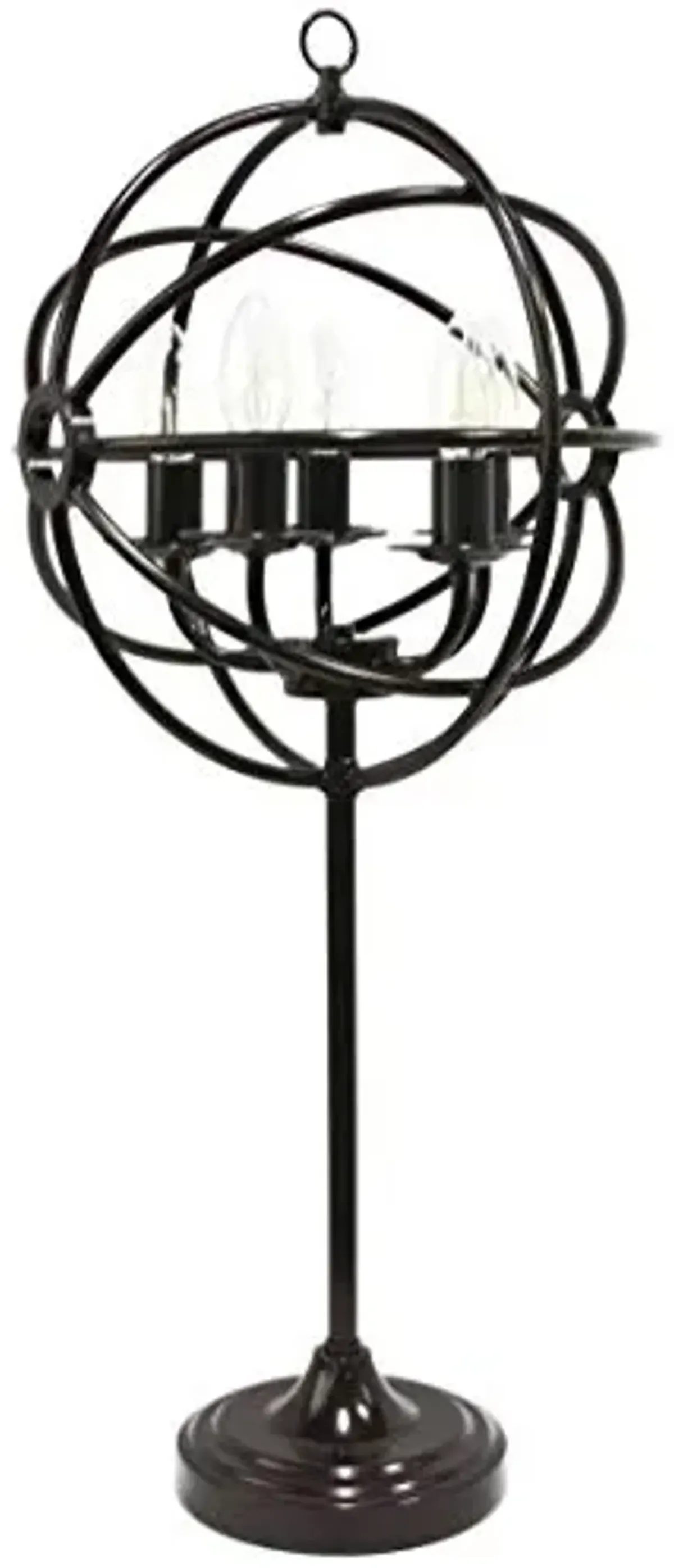 Urbanest Bridgeport Industrial Style Metal 5-Light Table Lamp, 30 1/2-inch Tall, Oil-Rubbed Bronze